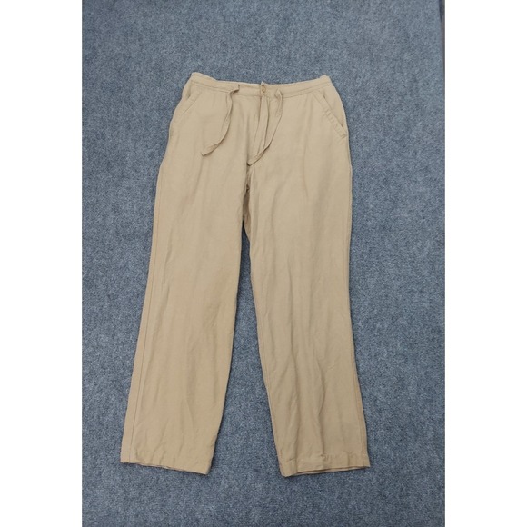 Cubavera Other - Cubavera Linen Pants Mens 32 Beige Drawstring Pockets Casual Beach Wedding